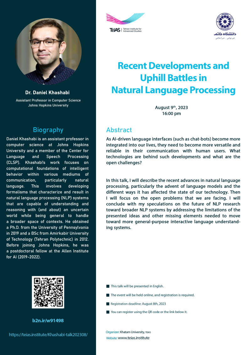 Daniel Khashabi Talk